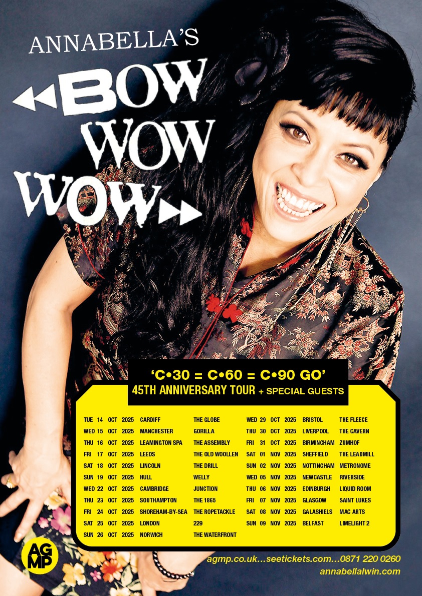 Bow Wow Wow C-30, C-60, C-90 GO! 45th Anniversary Tour Poster 2025